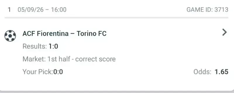Prediction Slip screenshot