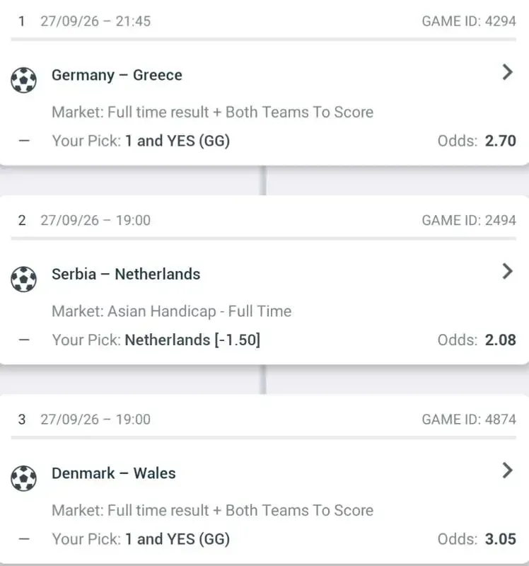 Prediction Slip screenshot