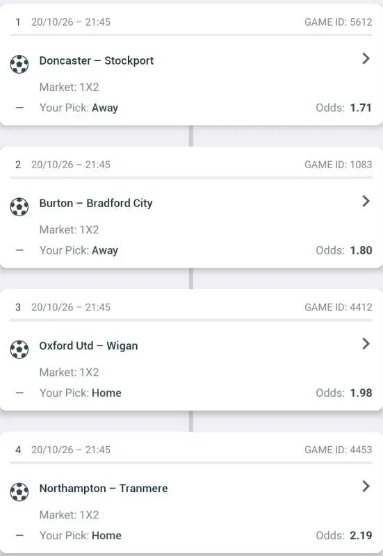 Prediction Slip screenshot